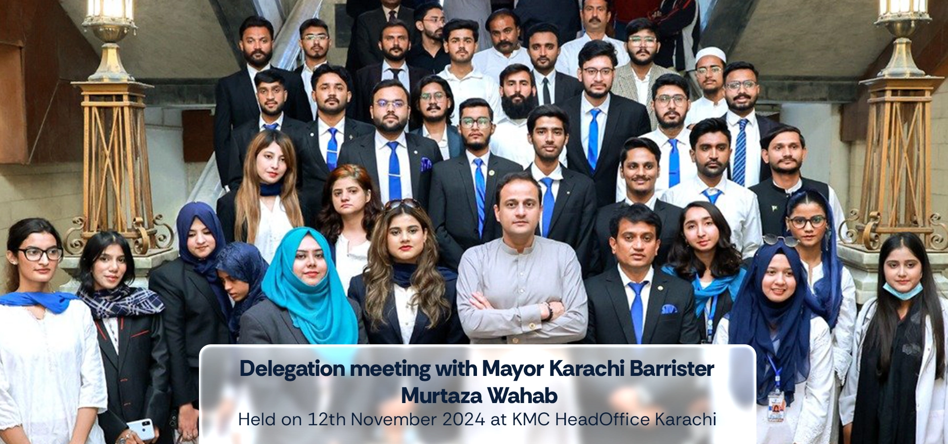 Youth Parliament Delegation meeting with Mayor Karachi Barrister Murtaza Wahab